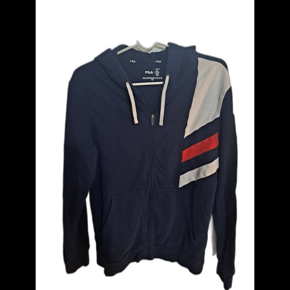 FILA Full zip Hoodie Size Small -Blue